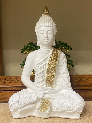 Фигурка "Будда" большая (белая)