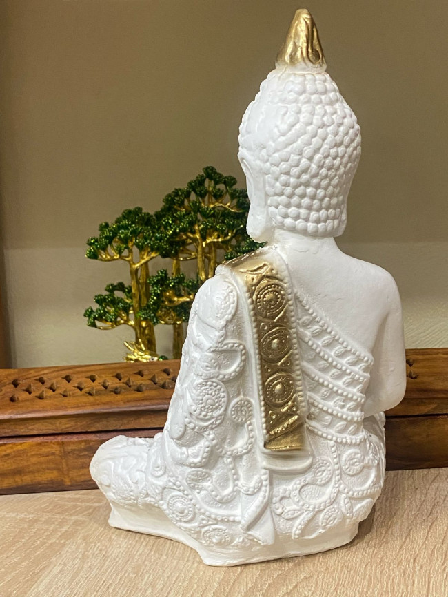 Фигурка "Будда" большая (белая)