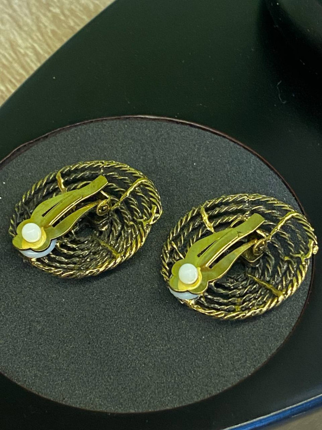 Серьги-клипсы "Спираль" для денежного роста