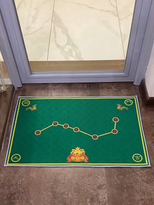 Ковер напольный "Процветание дома" (зелёный)