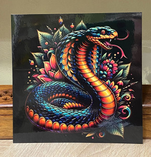 Ламинированная табличка "Змея 2025"