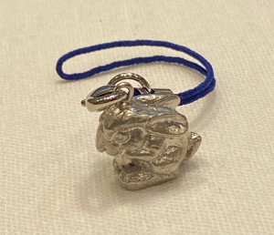 Подвеска"Кролик" (латунь посеребрённая)
