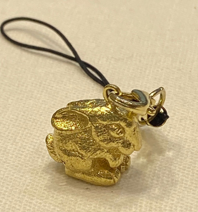 Подвеска"Кролик" (латунь, позолота)