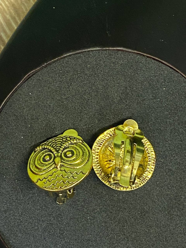 Серьги-клипсы "Совята" для мудрости, знаний и защиты