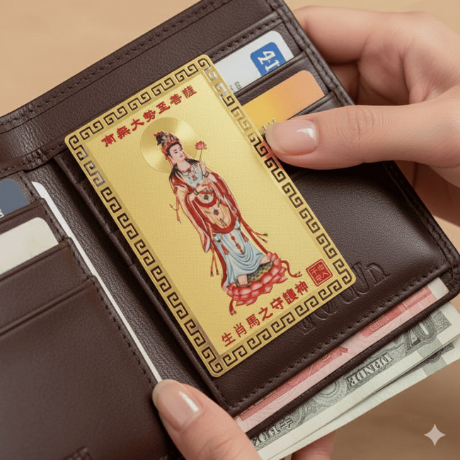 Карточка золотая "Лошадь"