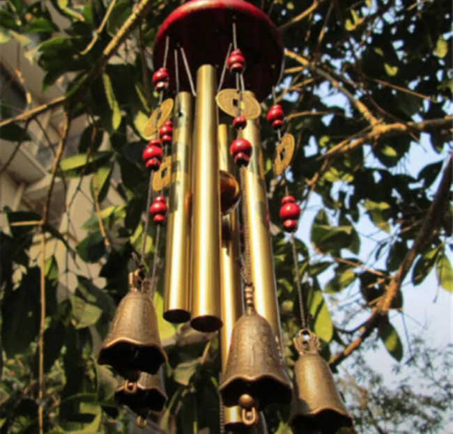 Музыка ветра "Колокольчики Будды" с 4-мя трубочками Музыка ветра "Колокольчики Будды" с 4-мя трубочками