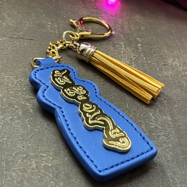 Брелок-подвеска "Пагода 5-ти элементов" синяя подложка Брелок-подвеска "Пагода 5-ти элементов" синяя подложка