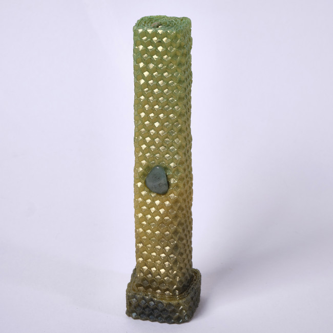 Свеча знахарская "Денежный доктор с нефритом"