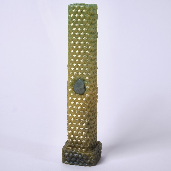 Свеча знахарская "Денежный доктор с нефритом"