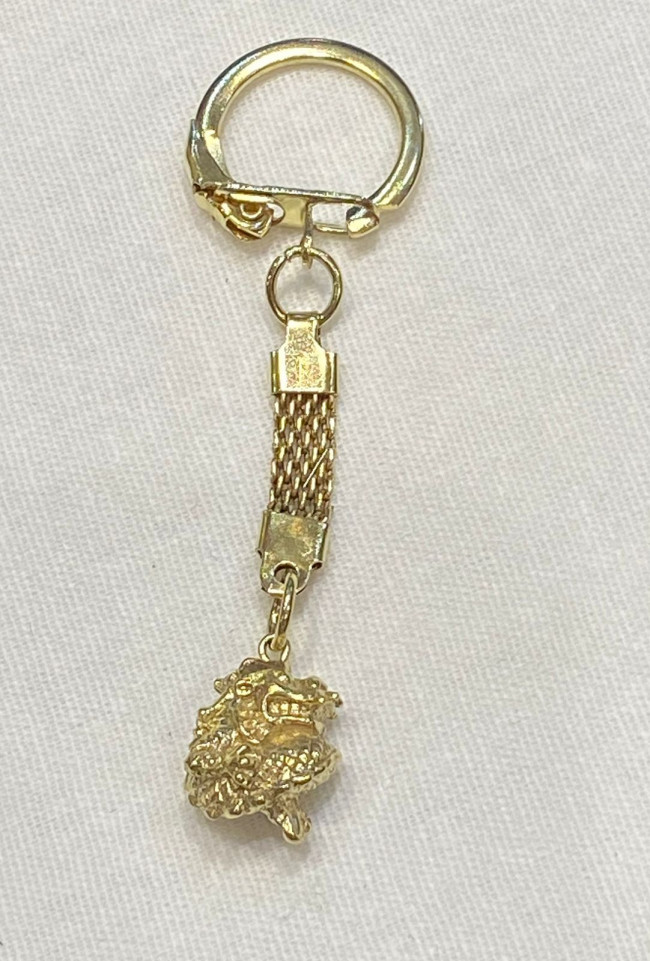 Брелок "Дракон" (латунь позолоченная)