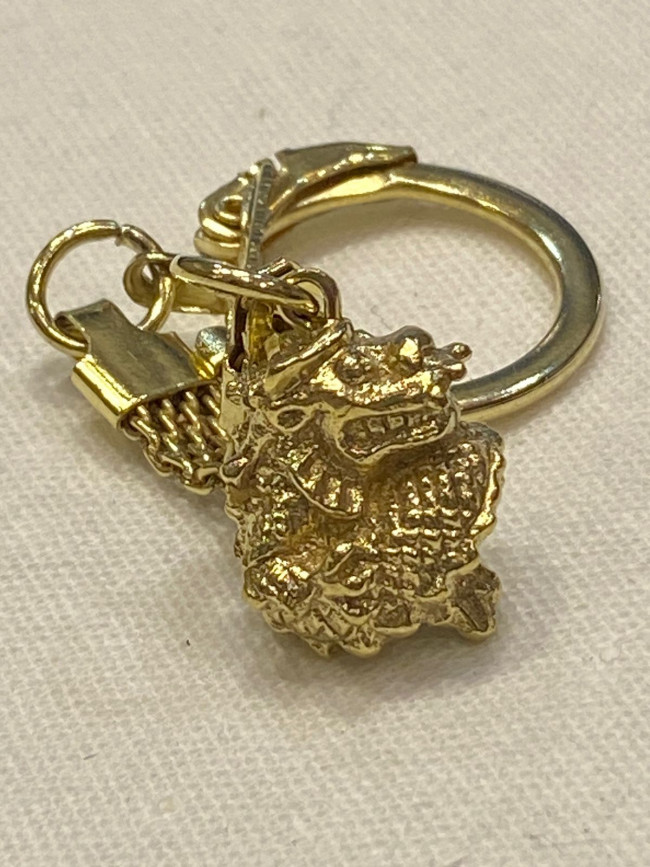 Брелок "Дракон" (латунь позолоченная)