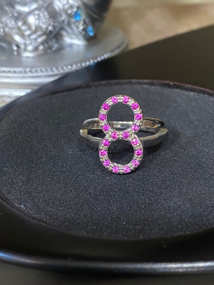 Кольцо "Восьмёрка" с рубином