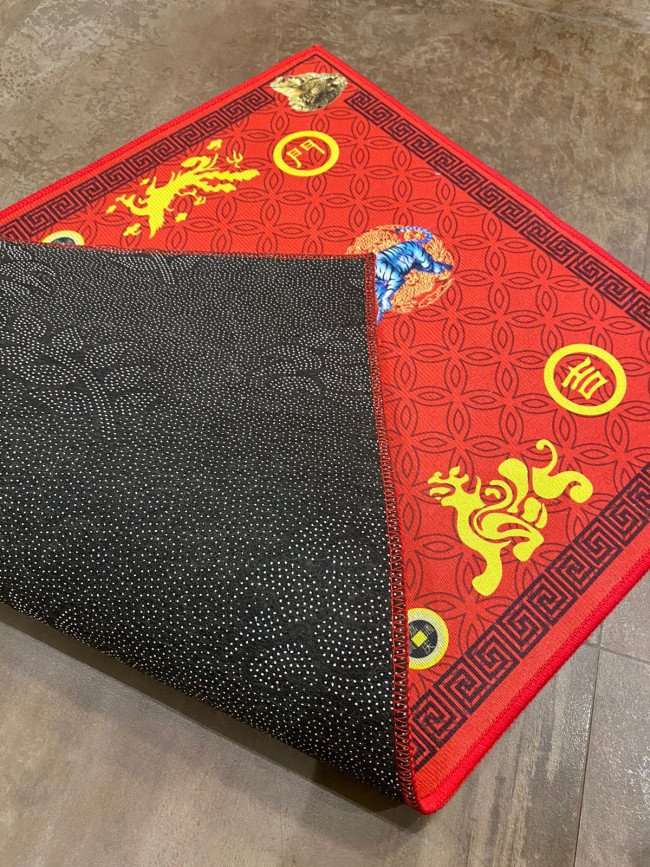 Ковер напольный "Процветание дома" (красный) Ковер напольный "Процветание дома" (красный)