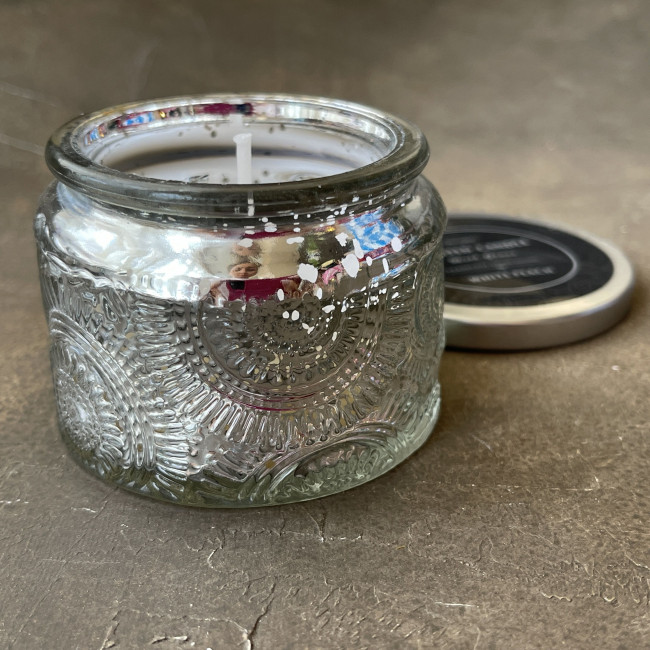 Свеча в стакане "Белый персик" (малая) Свеча в стакане "Белый персик" (малая)