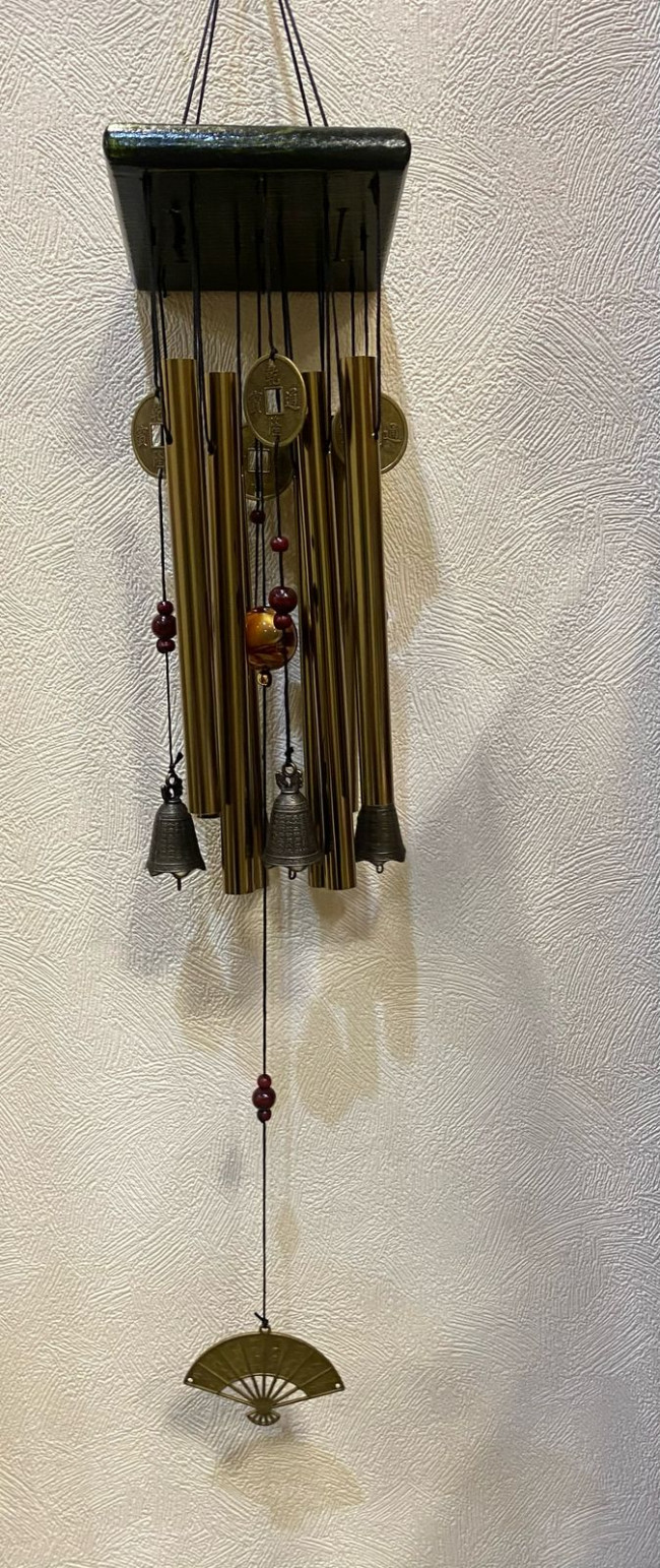Музыка ветра с тибетскими колокольчиками и веером для защиты от энергии Ци Музыка ветра с тибетскими колокольчиками и веером для защиты от энергии Ци