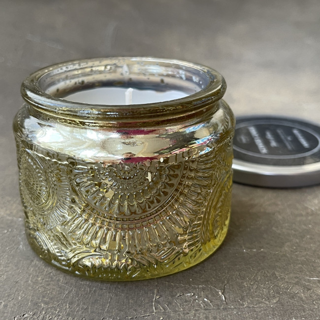 Свеча в стакане "Янтарное свечение" (малая)