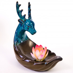 Подставка "Дракон и лотос" для стелющегося дыма