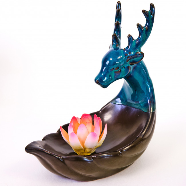 Подставка "Дракон и лотос" для стелющегося дыма Подставка "Дракон и лотос" для стелющегося дыма