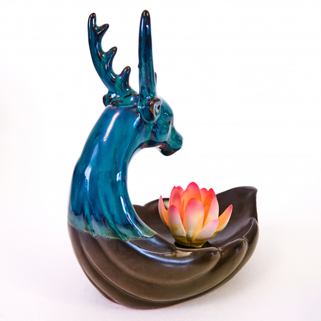 Подставка "Дракон и лотос" для стелющегося дыма Подставка "Дракон и лотос" для стелющегося дыма