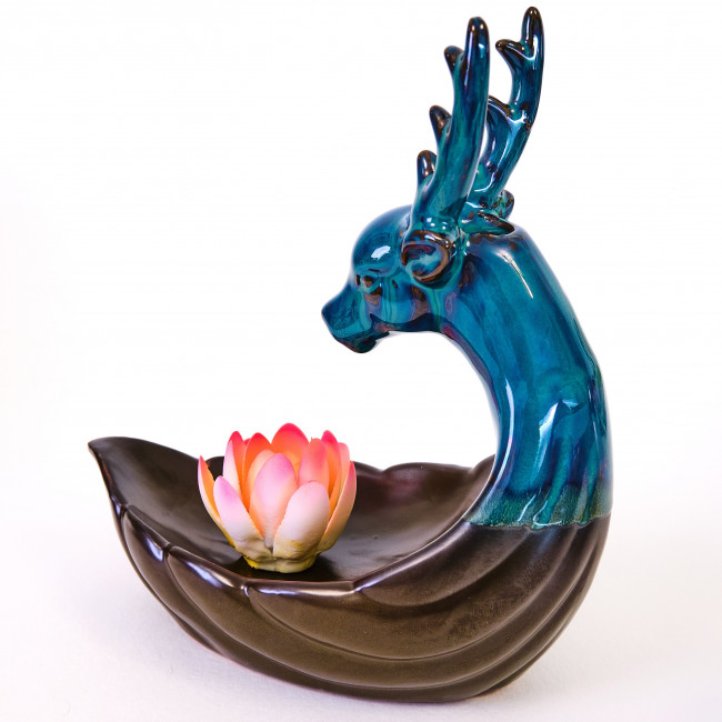 Подставка "Дракон и лотос" для стелющегося дыма Подставка "Дракон и лотос" для стелющегося дыма