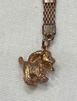 Брелок "Коза" (латунь позолоченная) красное золото