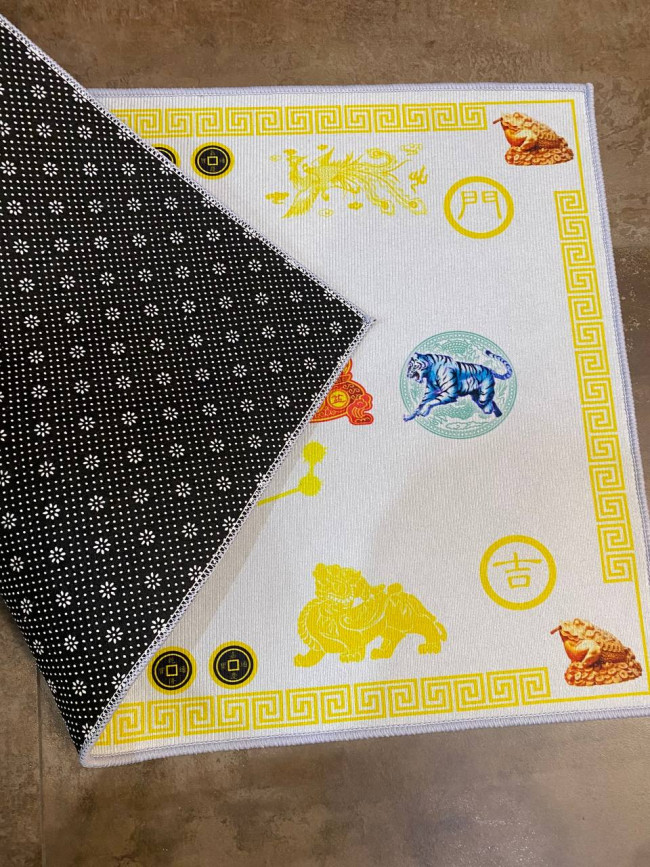 Ковёр напольный "Процветание дома" светло-серый