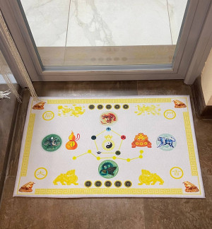 Ковёр напольный "Процветание дома" светло-серый Ковёр напольный "Процветание дома" светло-серый