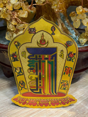 Наклейка-талисман "Калачакра" золотая Наклейка-талисман "Калачакра" золотая