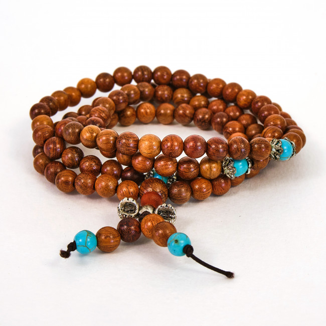 Буддийские чётки деревянные Bubinga 6 мм Буддийские чётки деревянные Bubinga 6 мм