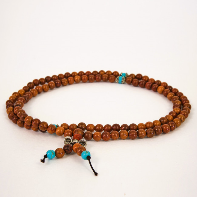 Буддийские чётки деревянные Bubinga 6 мм Буддийские чётки деревянные Bubinga 6 мм