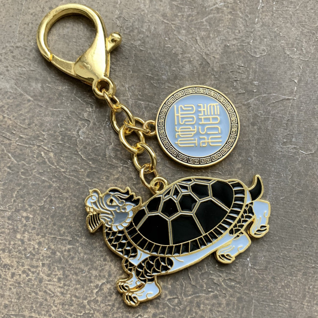 Брелок-амулет "Черная черепаха"