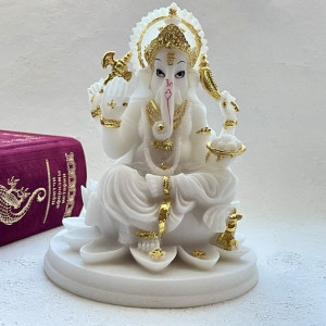 Фигурка "Ганеша Белый" большой