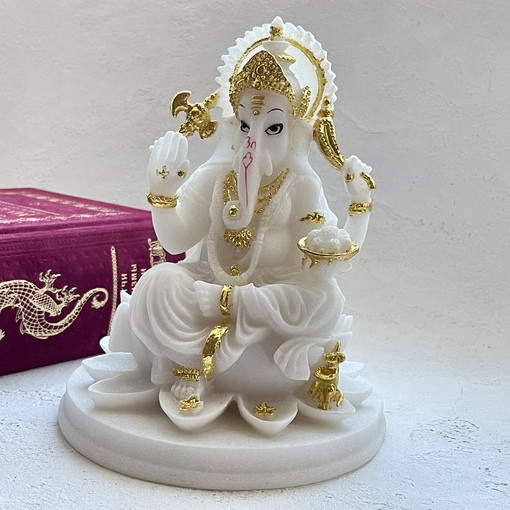 Фигурка "Ганеша Белый" большой