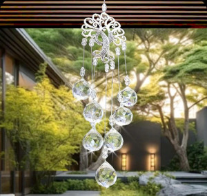 Подвеска хрустальная "Энергия солнца с древом жизни"