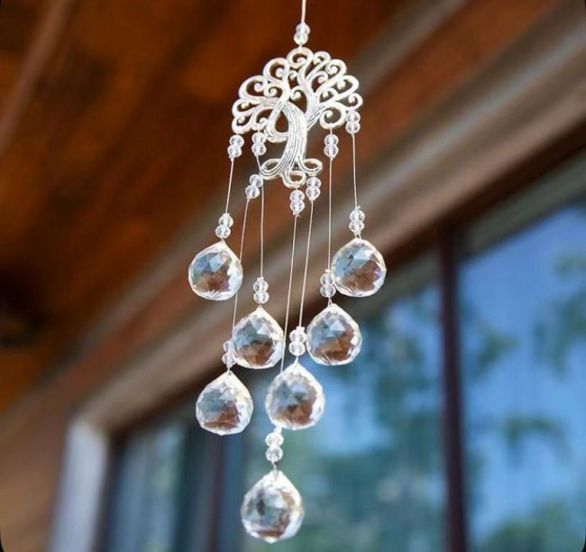 Подвеска хрустальная "Энергия солнца с древом жизни" Подвеска хрустальная "Энергия солнца с древом жизни"