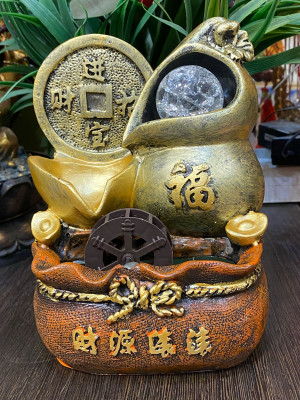 Фонтан настольный "Китайская монета  богатства"