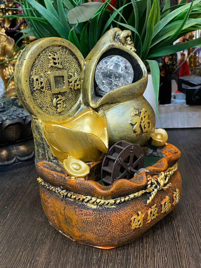 Фонтан настольный "Китайская монета богатства" Фонтан настольный "Китайская монета богатства"