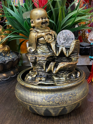 Фонтан настольный "Хотей" для благополучия