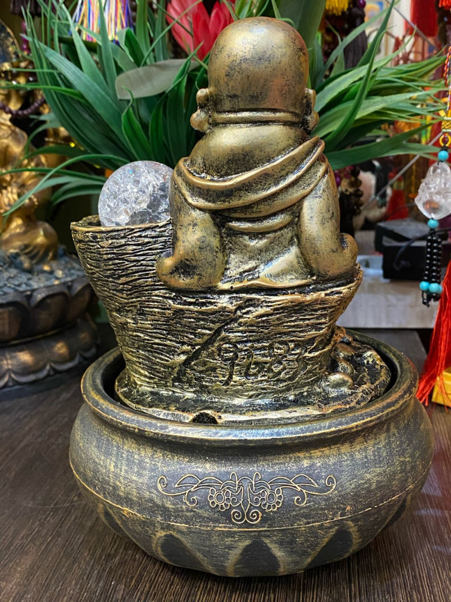 Фонтан настольный "Хотей" для благополучия