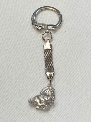 Брелок  "Лошадь" (латунь посеребрённая)