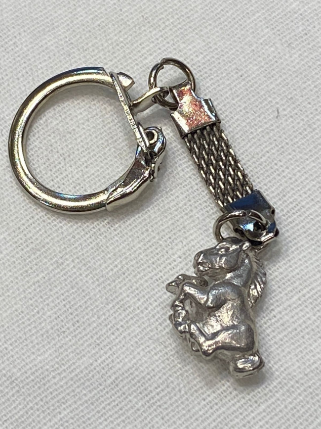 Брелок  "Лошадь" (латунь посеребрённая)