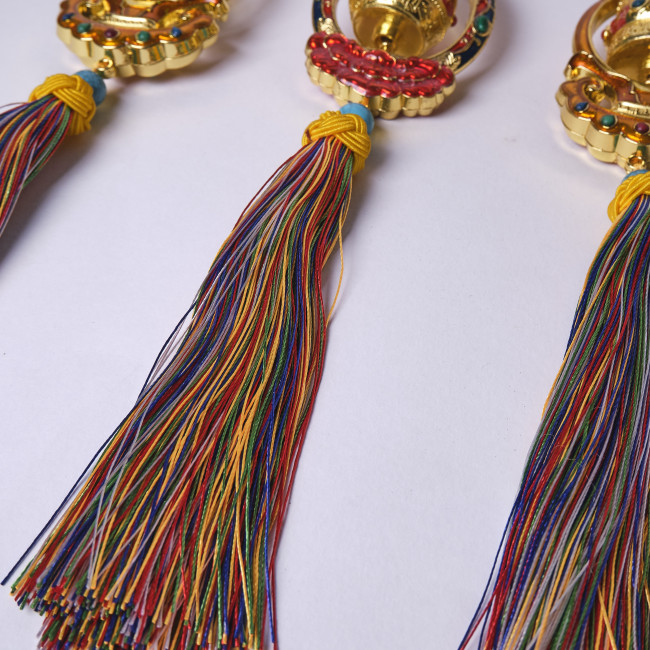 Подвеска Тибетский барабан цветной