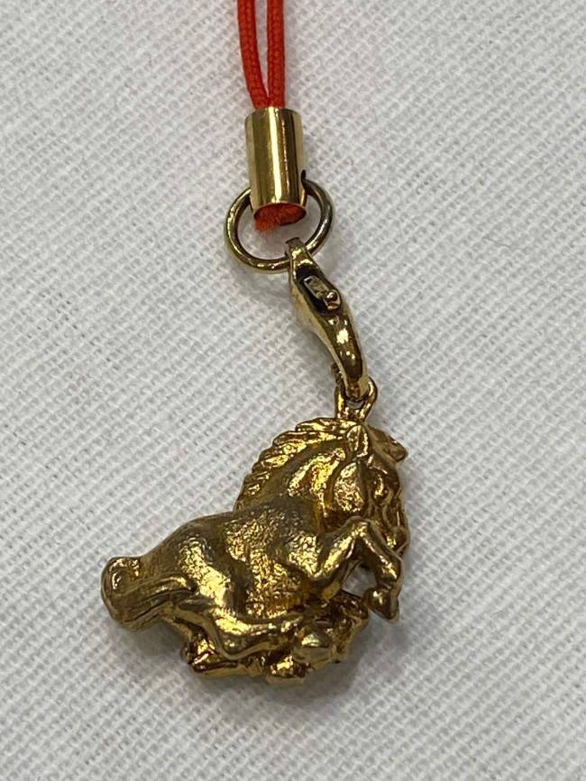 Подвеска "Лошадь" (латунь позолоченная)