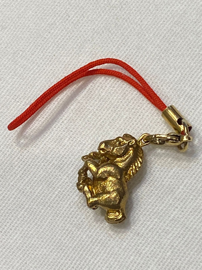 Подвеска "Лошадь" (латунь позолоченная)