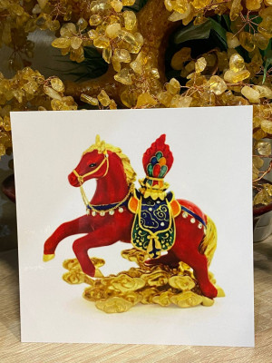 Ламинированная карточка "Лошадь успеха"