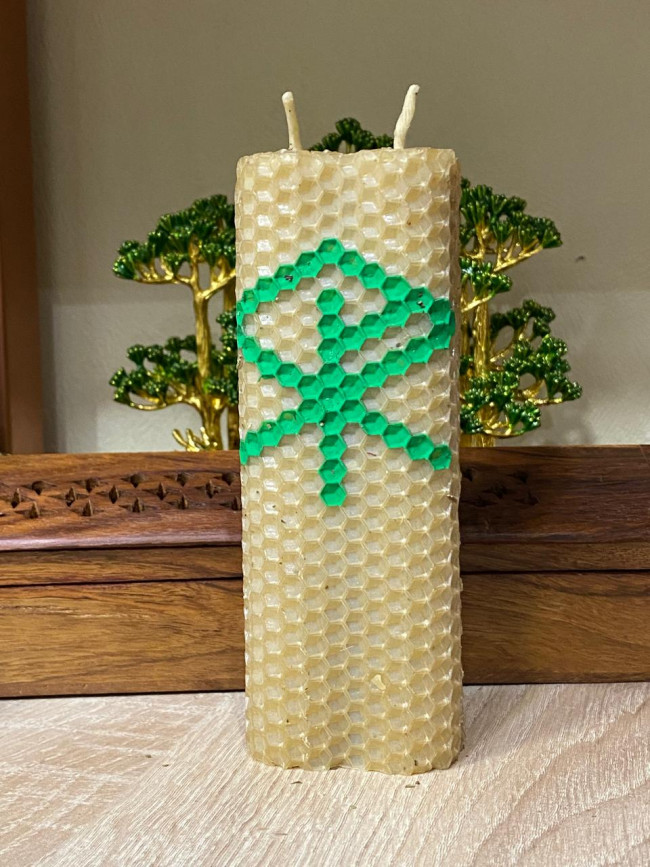 Руна-свеча "Денежный движок"