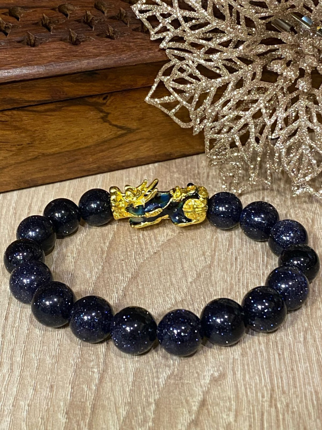 Пи Яо в браслете из агата Blue Sand Пи Яо в браслете из агата Blue Sand