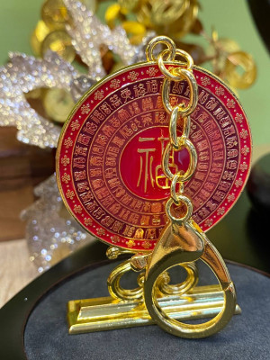 Брелок "Благоприятное зеркало 100 Фу" чтобы активировать самые мощные благословения из всех