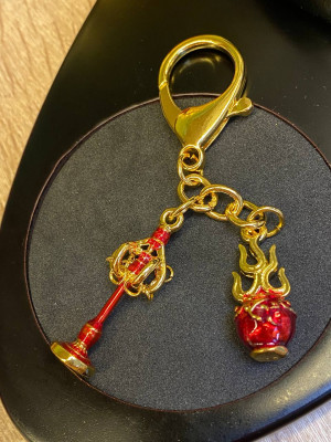 Брелок "Шаровая молния и посох Кситигарбхи" от конфликтов,ревности и защиты от судебных исков