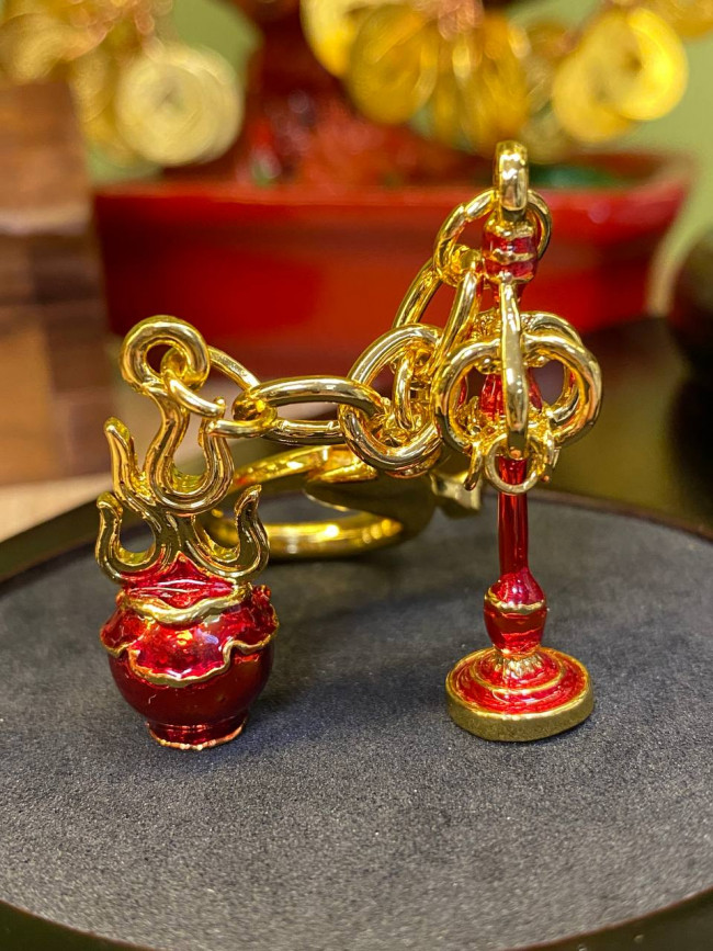 Брелок "Шаровая молния и посох Кситигарбхи" от конфликтов,ревности и защиты от судебных исков